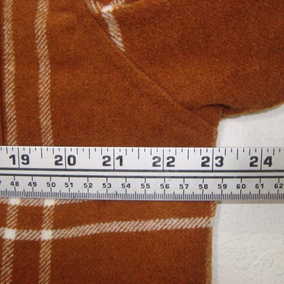 KATIN Men Sherpa Lined Zip Up Crosby Jacket Shacket Wool Blend Rusty Brown - Picture 6 of 14